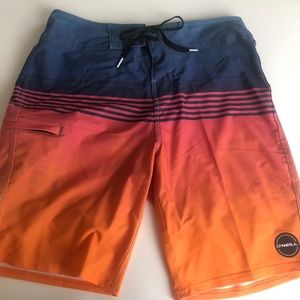 Set of 4 pairs of O’Neill board shorts: 30” waist